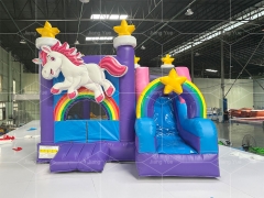 Unicorn Inflatable House With Slide Bouncy Castle