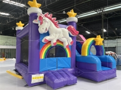 Unicorn Inflatable House With Slide Bouncy Castle