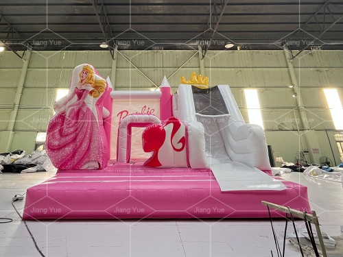 Pink Bounce House Inflatable Toys Outdoor Bouncer Kids Inflatable Bouncer Jumping Castle for Sale