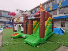 Hot Sale Cow Jumping Bouncy Castle Outdoor Games Inflatable House for Kids Party
