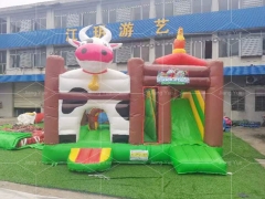 Hot Sale Cow Jumping Bouncy Castle Outdoor Games Inflatable House for Kids Party