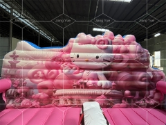 6x6m Hello Kitty Inflatable Bounce House Slide Combo