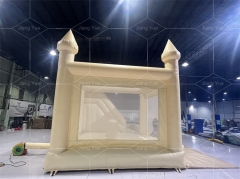 Inflatable Bounce Combo Bounce Castle Commercial Inflatable White Bounce