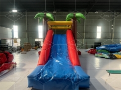 Tropical Palm Trees Inflatable Castle Hot Sale Bounce House Outdoor Fun Bouncy Castle for Party Rentals