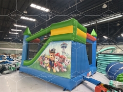 Paw Patrols Dog Combo Commercial Bounce House Combo Slide