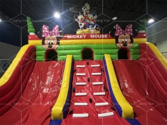 Commercial Outdoor Inflatable Playground Mickey Mouse Theme Combo with Dry Slide