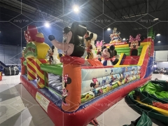 Commercial Outdoor Inflatable Playground Mickey Mouse Theme Combo with Dry Slide