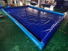 Heavy Duty Mobile Water Containment Car Wash Air Floor Mat PVC Portable Inflatable Car Washing Pad for Truck