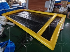 Outdoor Portable PVC Inflatable Car Wash Pool air Wash Mat Car Pool for Sale