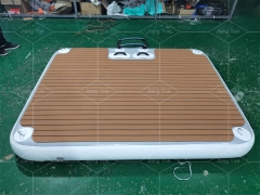 Water Inflatable PVC Floating Platform Non-slip Raft Marine Floating Dock Fishing