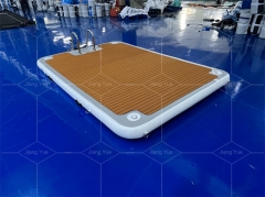 Outdoor Inflatable Swim Island Floating Raft Inflatable Floating Water Jet Ski Dock Floats Platform