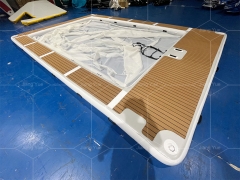 Portable Inflatable Floating Ocean Sea Yacht Swimming Pool With Anti Jellyfish Net