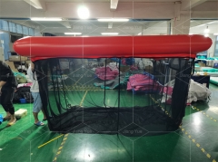 Hot Sale Summer Portable PVC Tube Inflatable Floating Ocean Sea Dock Anti-jellyfish Swimming Pool With Netting