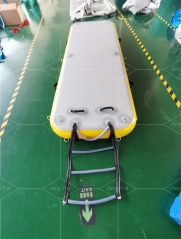 Yellow Inflatable Boat Yacht Dock