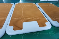 Outdoor Foldable Inflatable Drop Stitch Dock Floating Water Platform Inflatable Island Inflate Floating Dock