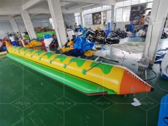 Most Popular PVC Material Inflatable Banana Water Boat Air Sealed Inflatable Games for Beach