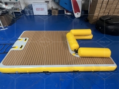 Heavy Duty PVC Inflatable Dock Floating Platform for Swimming Boating and Water Sports