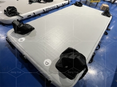 Inflatable Dock and Floating Platform-Surfing Ready PVC Material 10 Person Capacity Ocean Waters Use