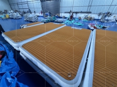 Heavy-Duty PVC Inflatable Dock Platform for Lake and Ocean Use