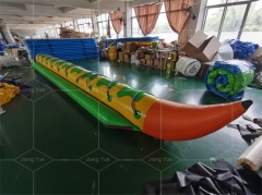 Most Popular PVC Material Inflatable Banana Water Boat Air Sealed Inflatable Games for Beach