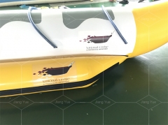 China PVC Hot Sale Fly Fish Flying Water Sport Inflatable Banana Sunscreen Boat for 10 People