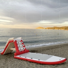 Durable PVC Mini Inflatable Waterfall Slide Water Slide for Pool Boards or Sup Platform for Kids Adults