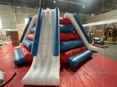 Durable Water Toys Equipment Lake Inflatable Water Floating Climbing Wall Slide Aqua Park Inflatable Floating Lake Slide