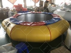 Outdoor Water Amusement Park Inflatable Bouncy Bed Water Inflatable Trampoline