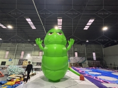 Custom Giant Inflatable Green Caterpillar Inflatable Worms Animal Model Cute Cartoon Mascot Outdoor Display for Promotion