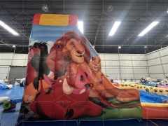 Commercial Lion King Inflatable Water Slide Pool