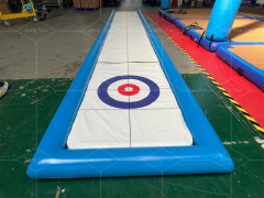 Hot Sport Game Toys Inflatable Ice Rink Curling Board Synthetic Curling Lanes with Curling Stone for Team Build