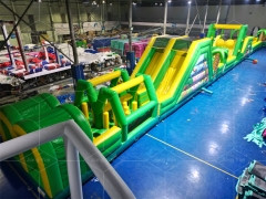 Palm Tree Sports Challenge Game Inflatable Jumping and Slide Juegos Inflables Obstacle Course