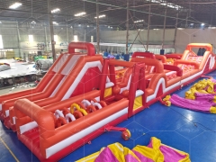 Huge Outdoor Playground Amusement Park Customize Size Inflatable Obstacle Course