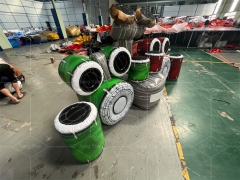 Inflatable Interactive Game Battle Light Beats Drum Set with Ips System