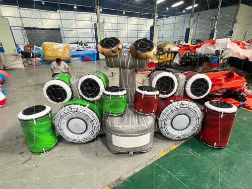 Inflatable Interactive Game Battle Light Beats Drum Set with Ips System