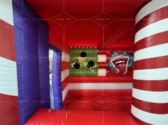 Hot Sale Outdoor Party Inflatable Games 4 In1 Custom Fun Fair Stall Inflatable Carnival Game Booth for Kids